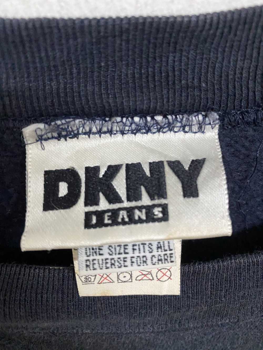 DKNY × Vintage Vintage 90s DKNY USA Big Logo Swea… - image 5