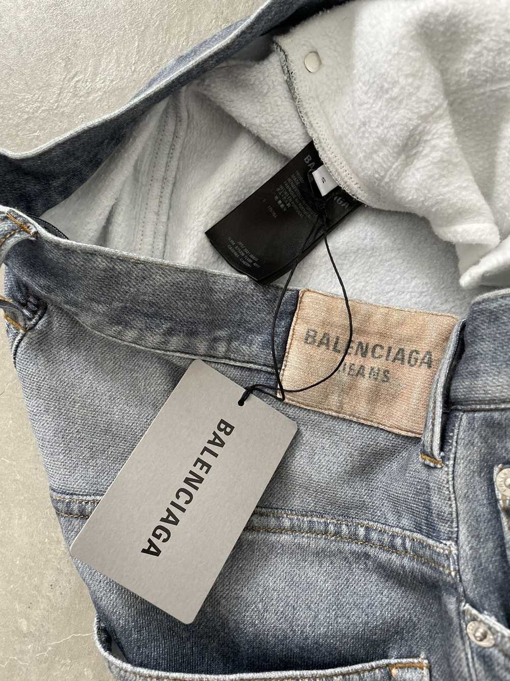 Balenciaga Balenciaga Trompe L’Oeil wide leg jeans - image 5