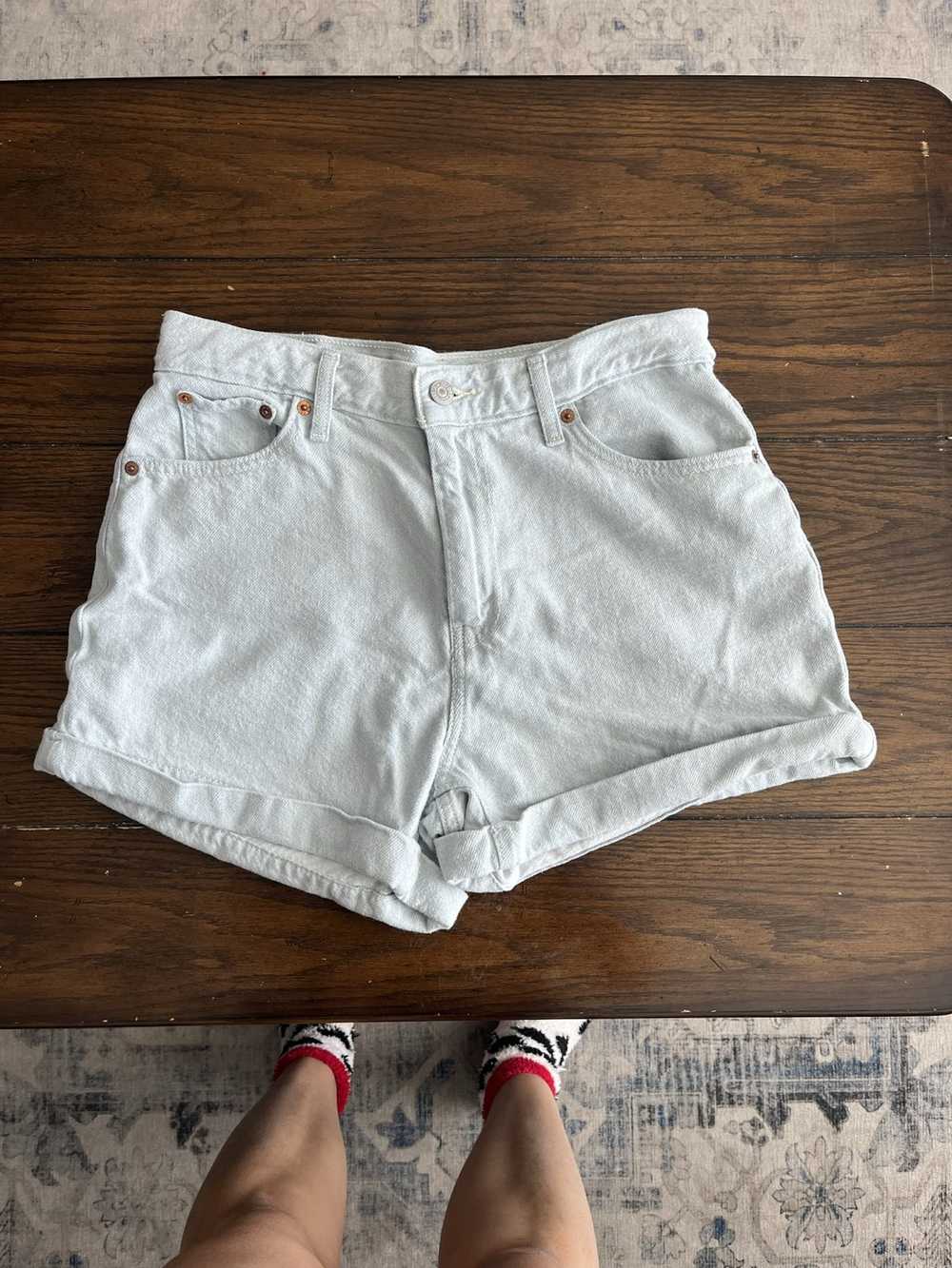 Levi's A Line Mom Shorts Denim - image 1