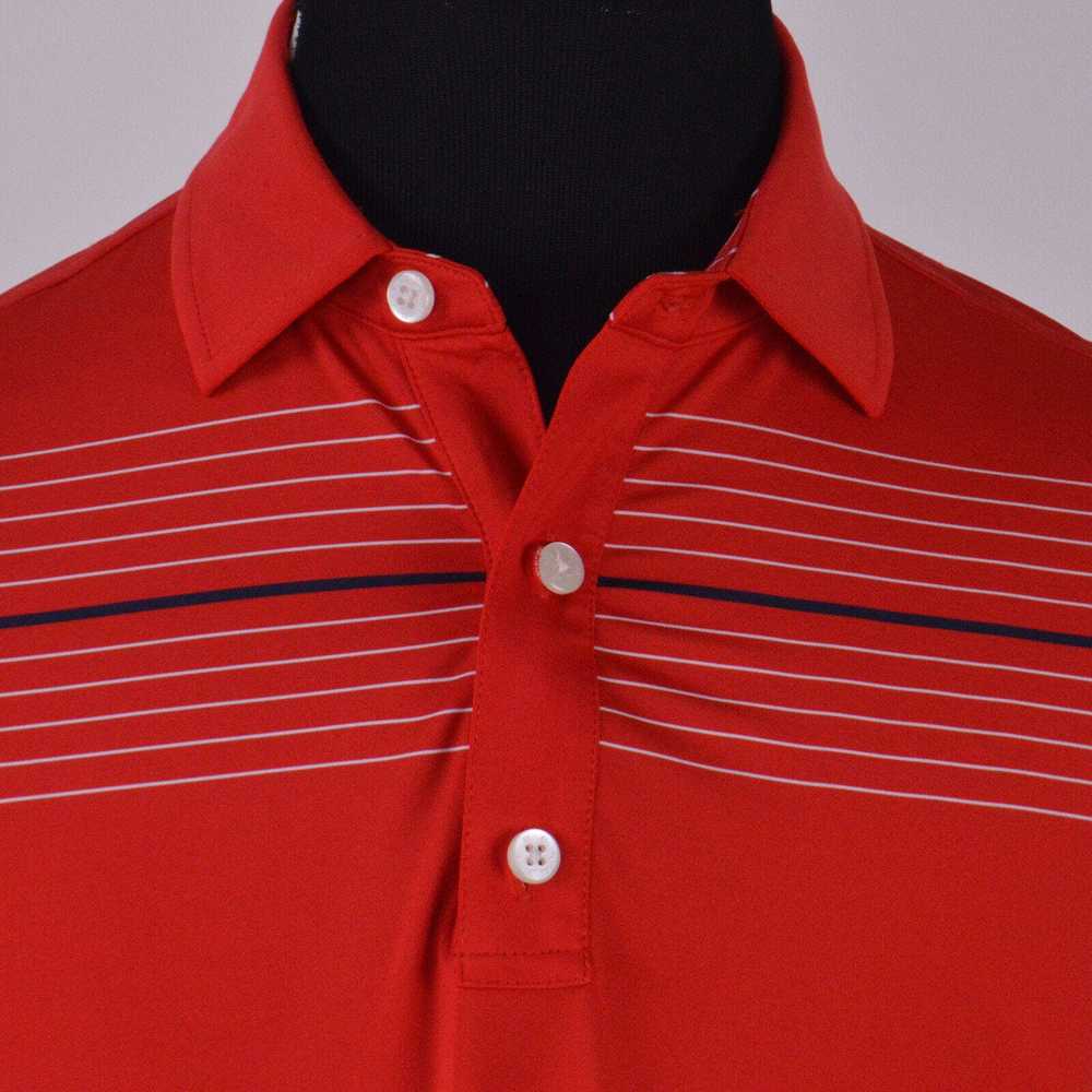 Footjoy Footjoy Mens Polo L Athletic Fit Red Whit… - image 2