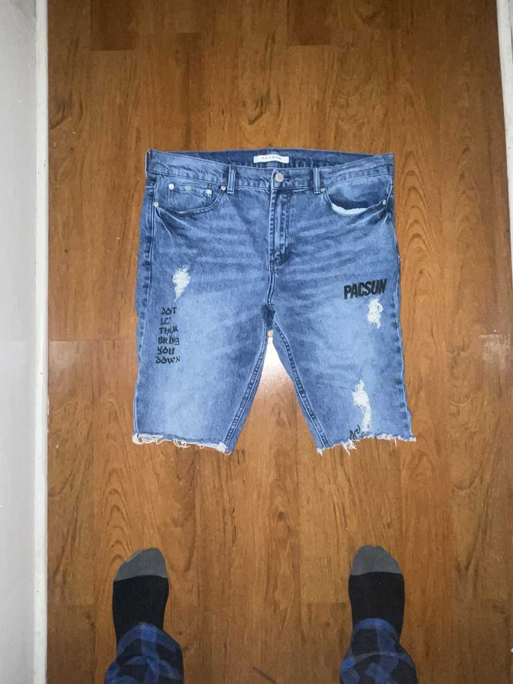 Avant Garde × Streetwear Custom Pacsun Jean Shorts - image 1