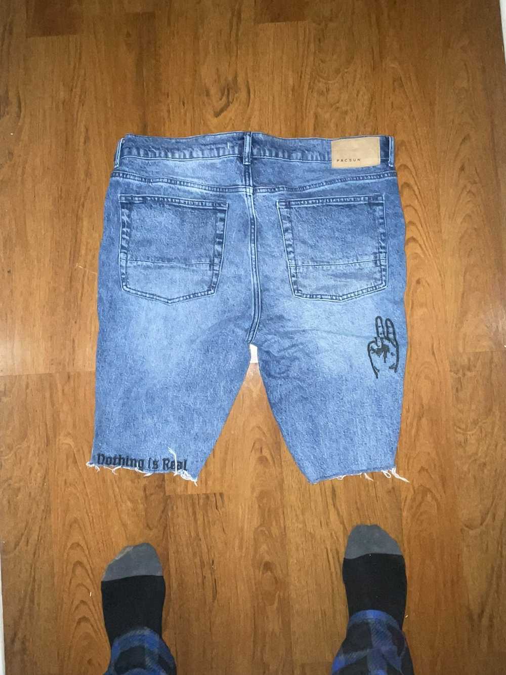 Avant Garde × Streetwear Custom Pacsun Jean Shorts - image 2