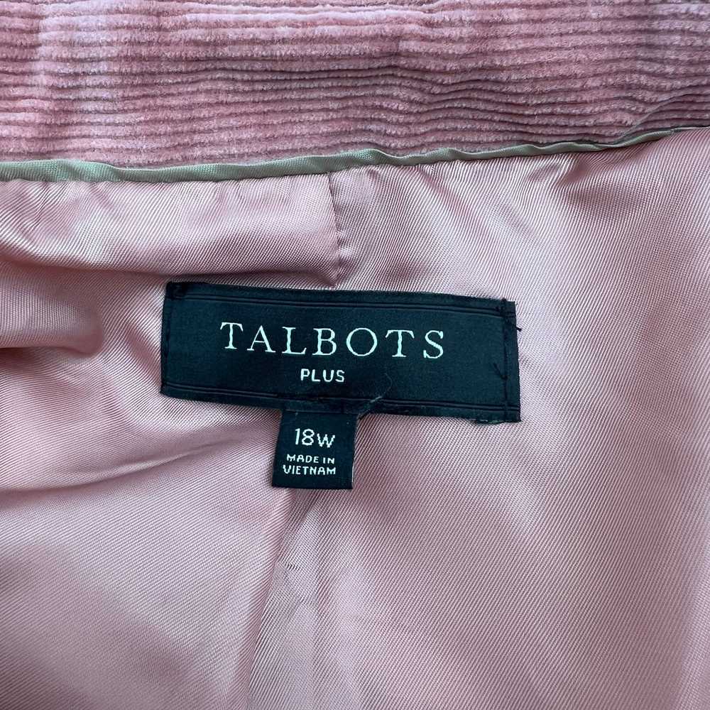 Other Talbots Classic Corduroy Blazer Pink Plus S… - image 3