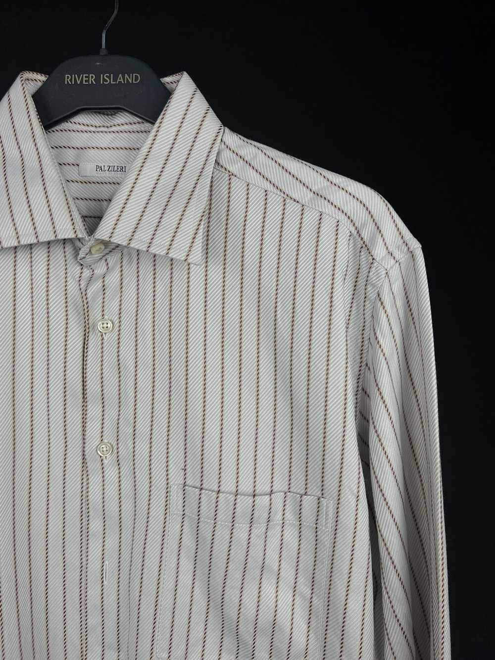 Pal Zileri × Vintage VTG Pal Zileri shirt white w… - image 2