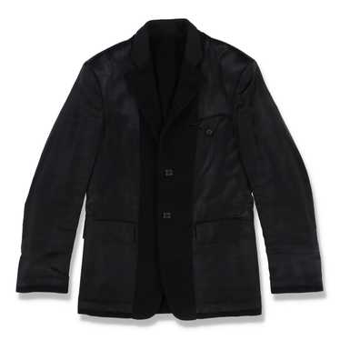 Prada collarless wool tailored jacket - Black