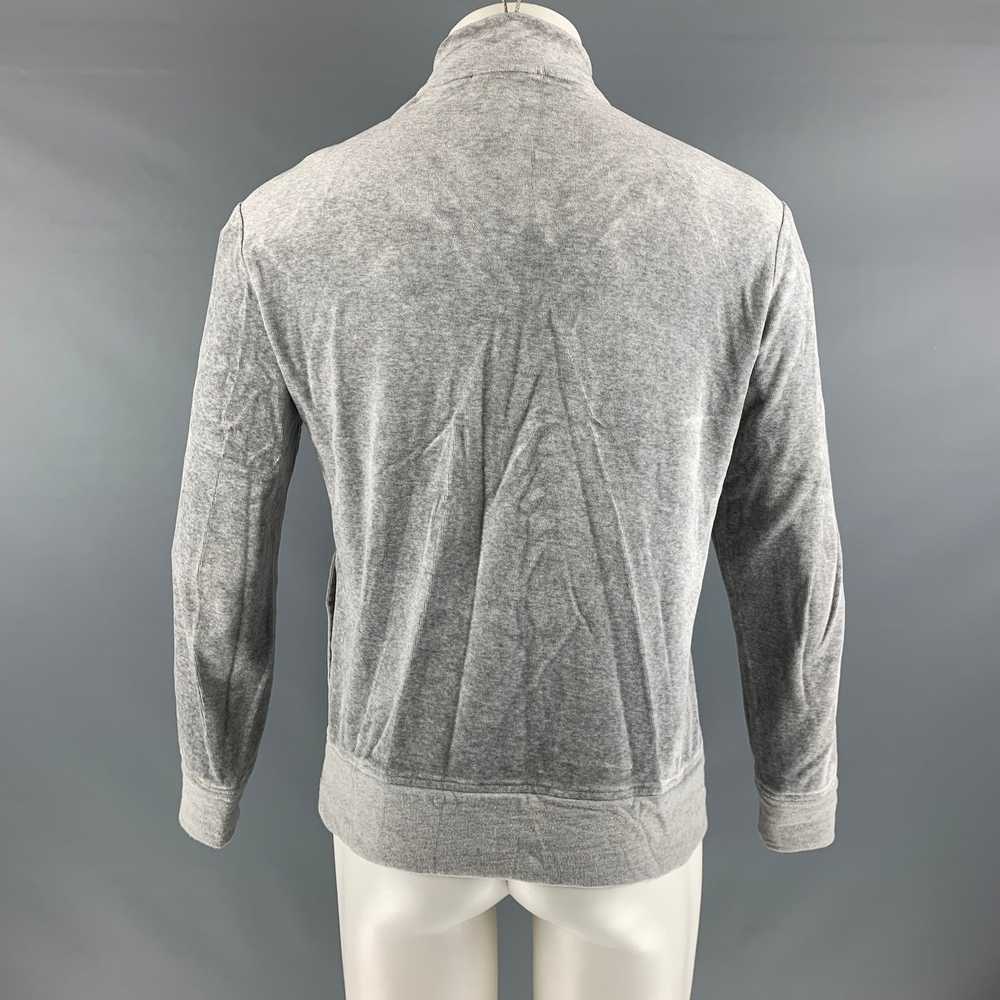 Barneys New York Grey Cotton Modal 14 Zip Pullover - image 3