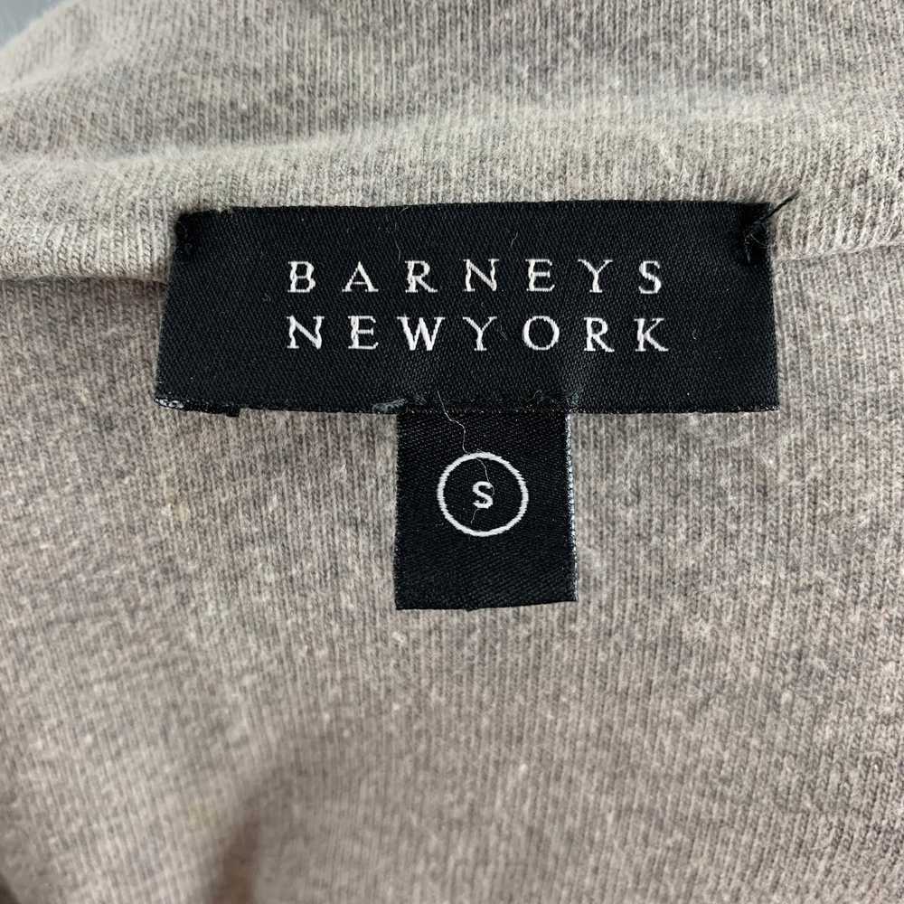 Barneys New York Grey Cotton Modal 14 Zip Pullover - image 4