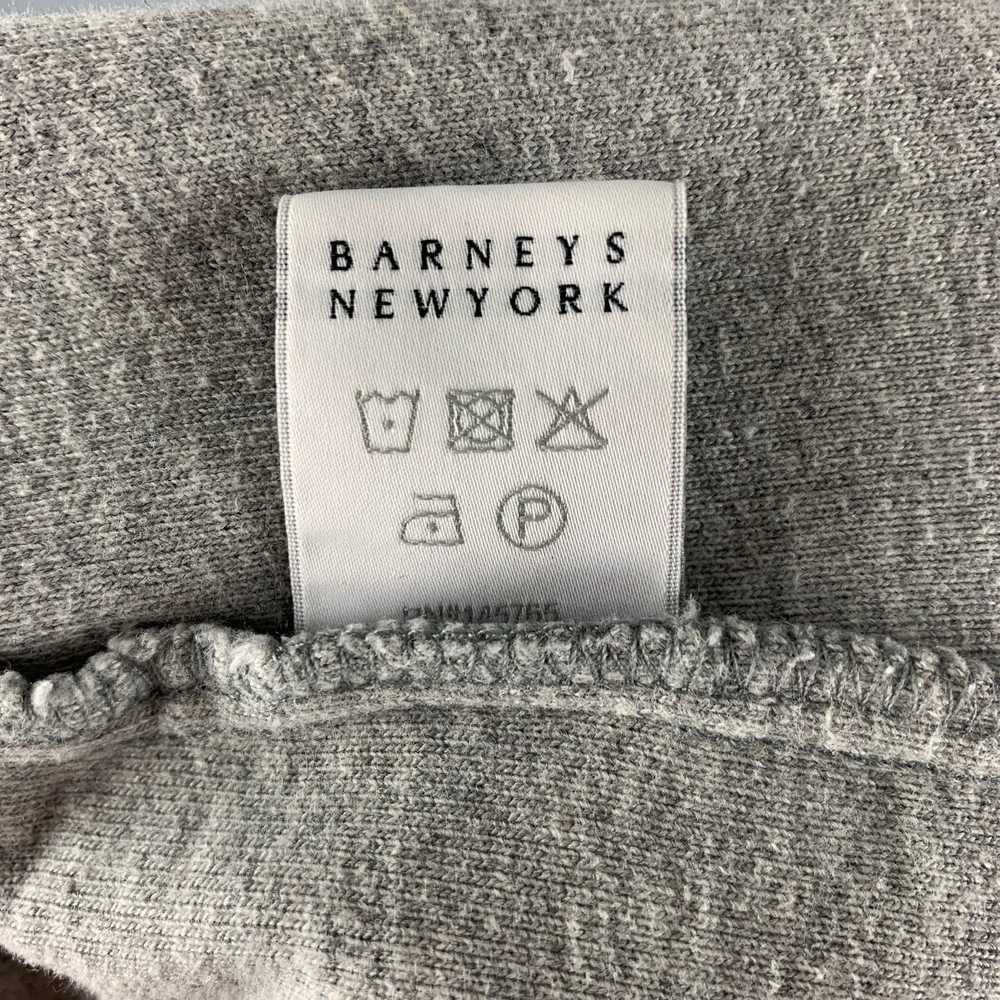 Barneys New York Grey Cotton Modal 14 Zip Pullover - image 5