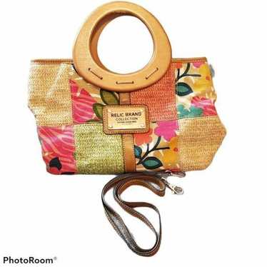 Relic Relic Bag Patchwork Wooden Hand Crossbody Sa