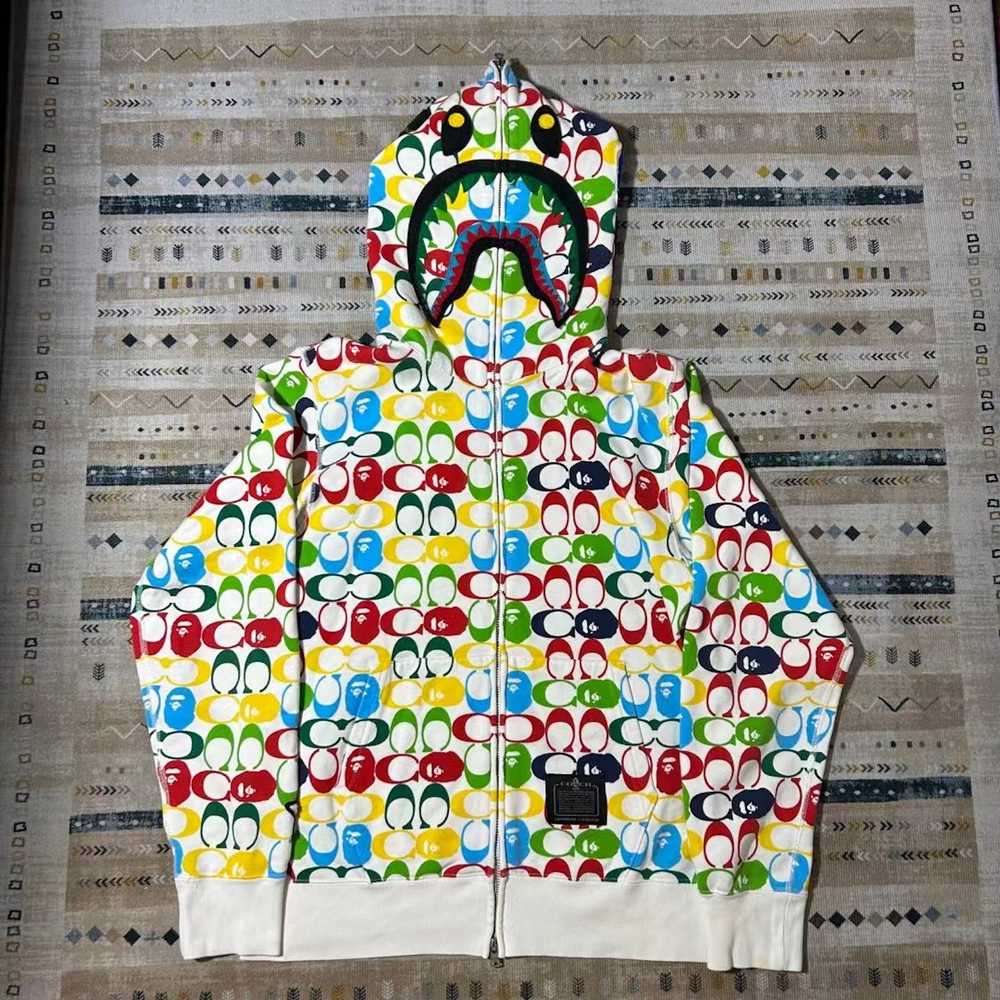 Bape × Coach BAPE x COACH SHARK FULL ZIP HOODIE - image 1