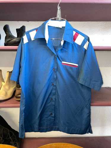 60s〜 King Louie Bowling Shirt USA stitch VINTAGE BOWLING SHIRT KING LOUIE CHAIN STITCHED 60S MEDIUM