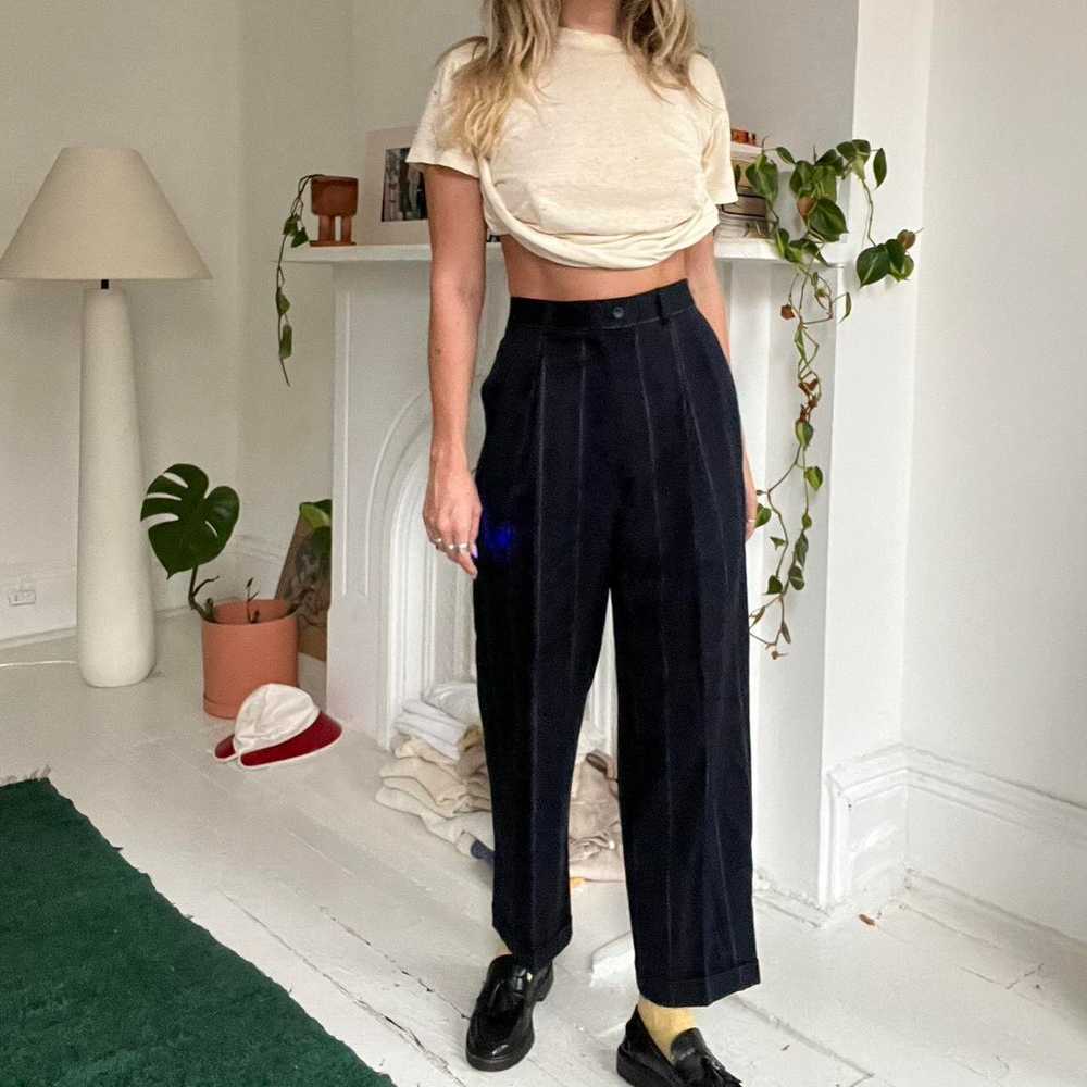80’s French Made Wide Leg Trousers - image 2