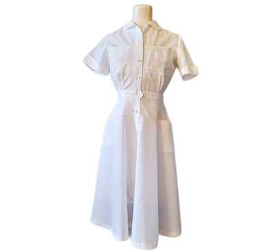 Vintage 1950s Unworn White Nurses Waitress Unifor… - image 1