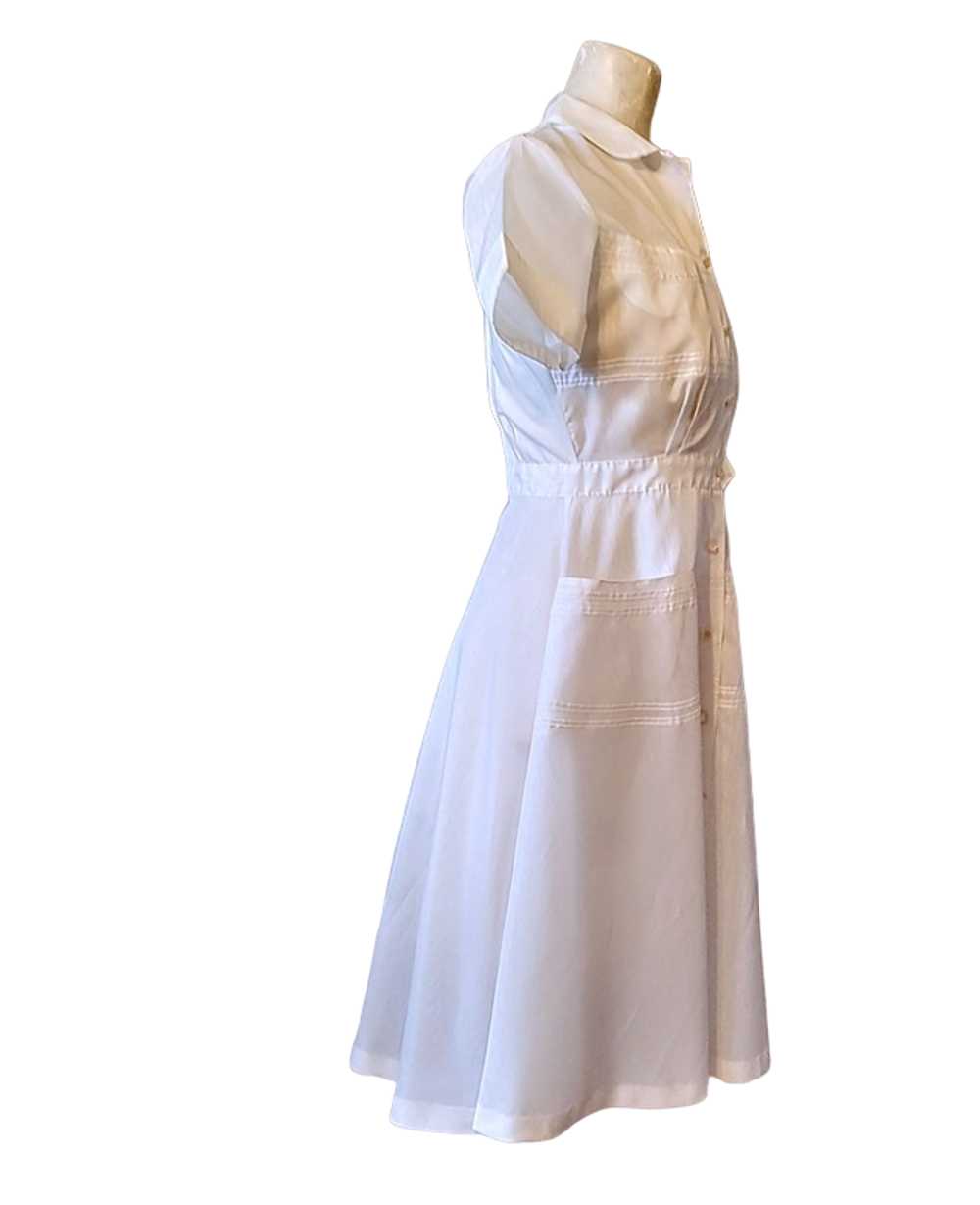 Vintage 1950s Unworn White Nurses Waitress Unifor… - image 4