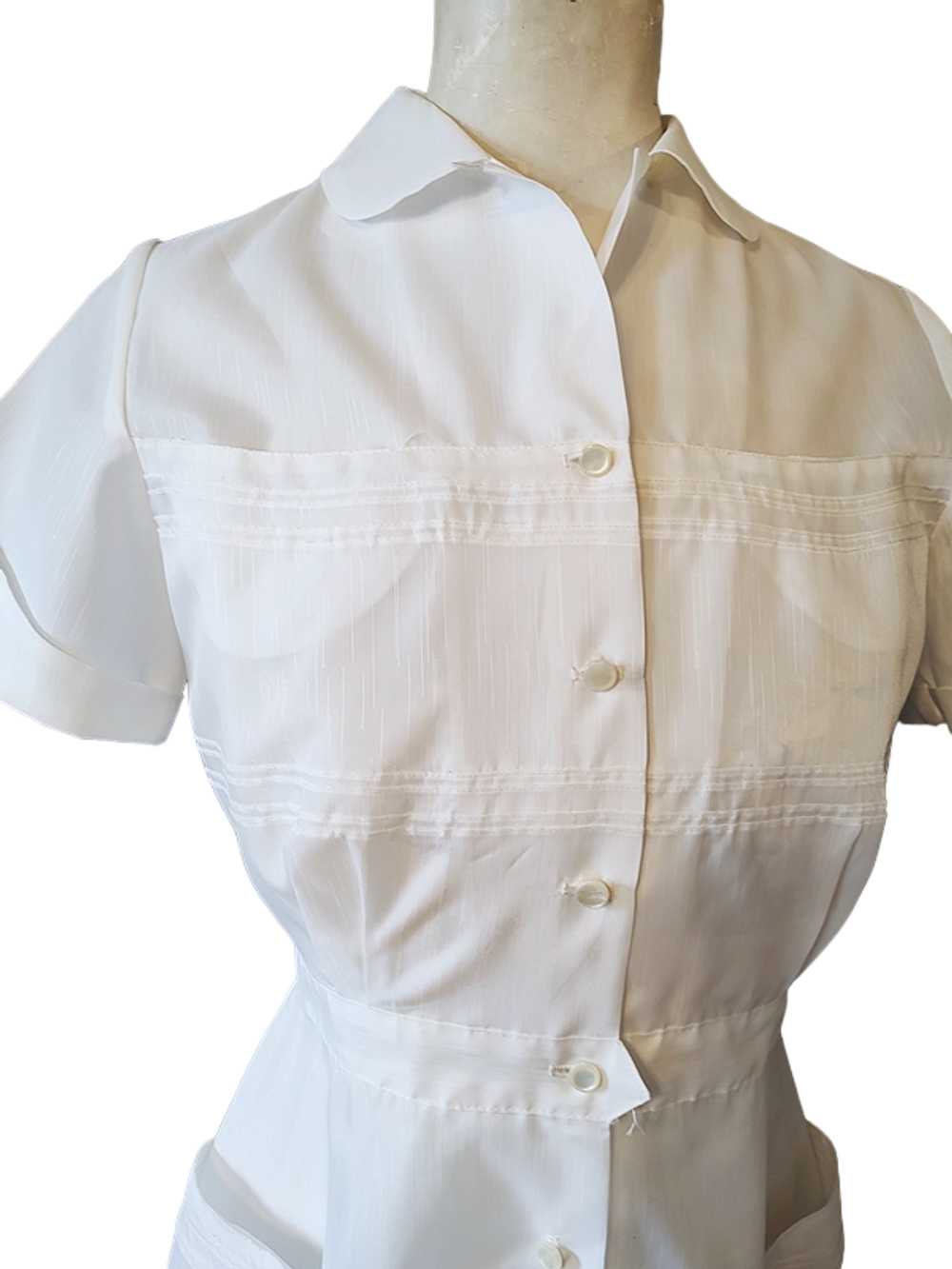 Vintage 1950s Unworn White Nurses Waitress Unifor… - image 5