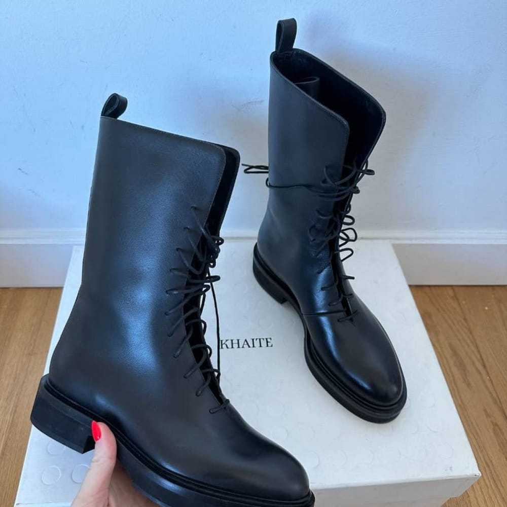 Khaite Leather western boots - image 4