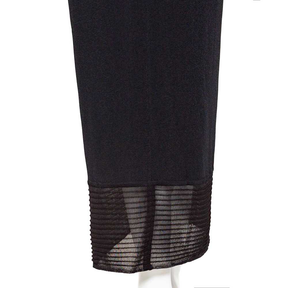 Vintage Black Sheer Rib Dress - image 6