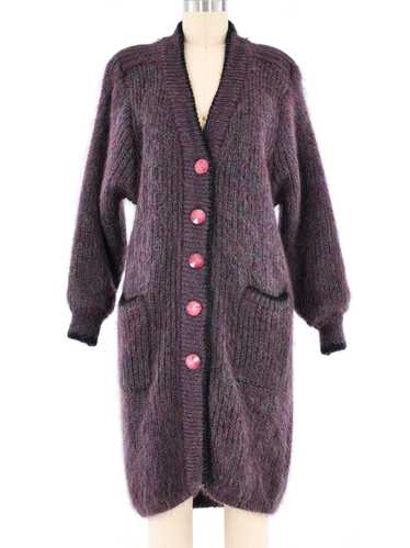 Aritzia Wilfred Duster Cardigan Sweater Mohair Wool Blend Belted