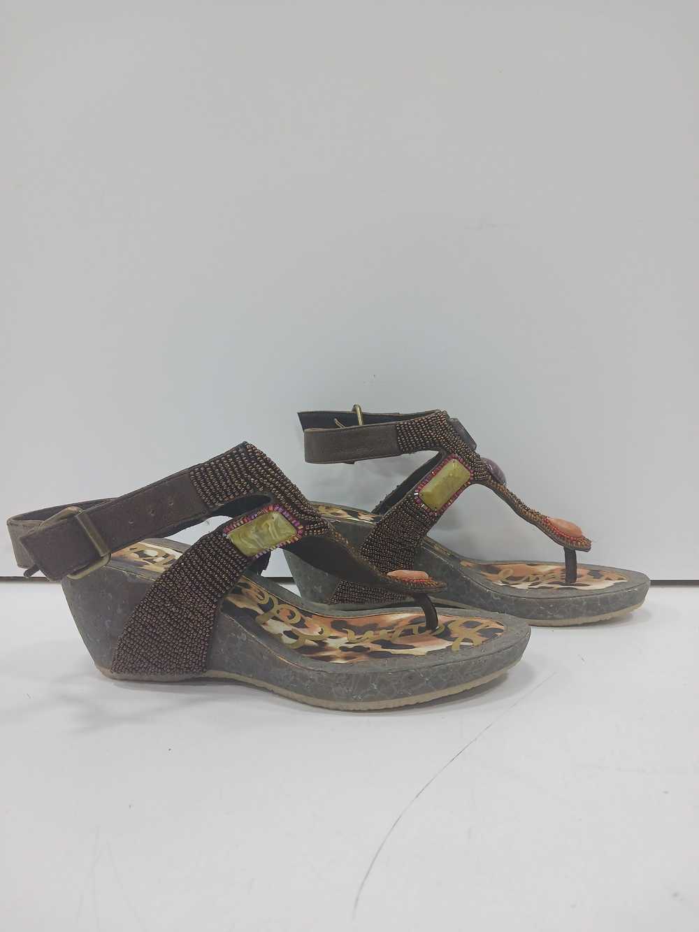 Sam Edelman S-Nalo Beaded Wedge Sandals Women's S… - image 4