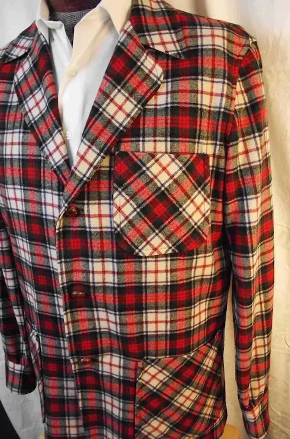1960s Vtg Pendleton Mens 100% Wool 49er Jacket Pl… - image 3