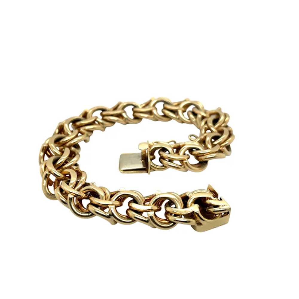 14k Yellow Gold Charm Bracelet - image 3