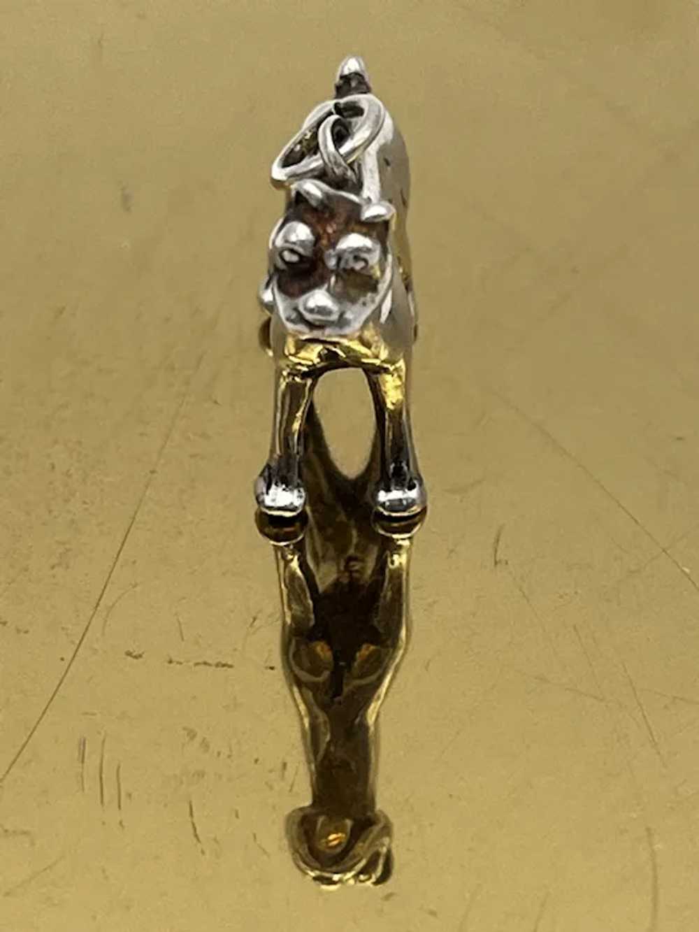 Sterling Silver Boxer Dog Charm weighs 6.9g - image 2