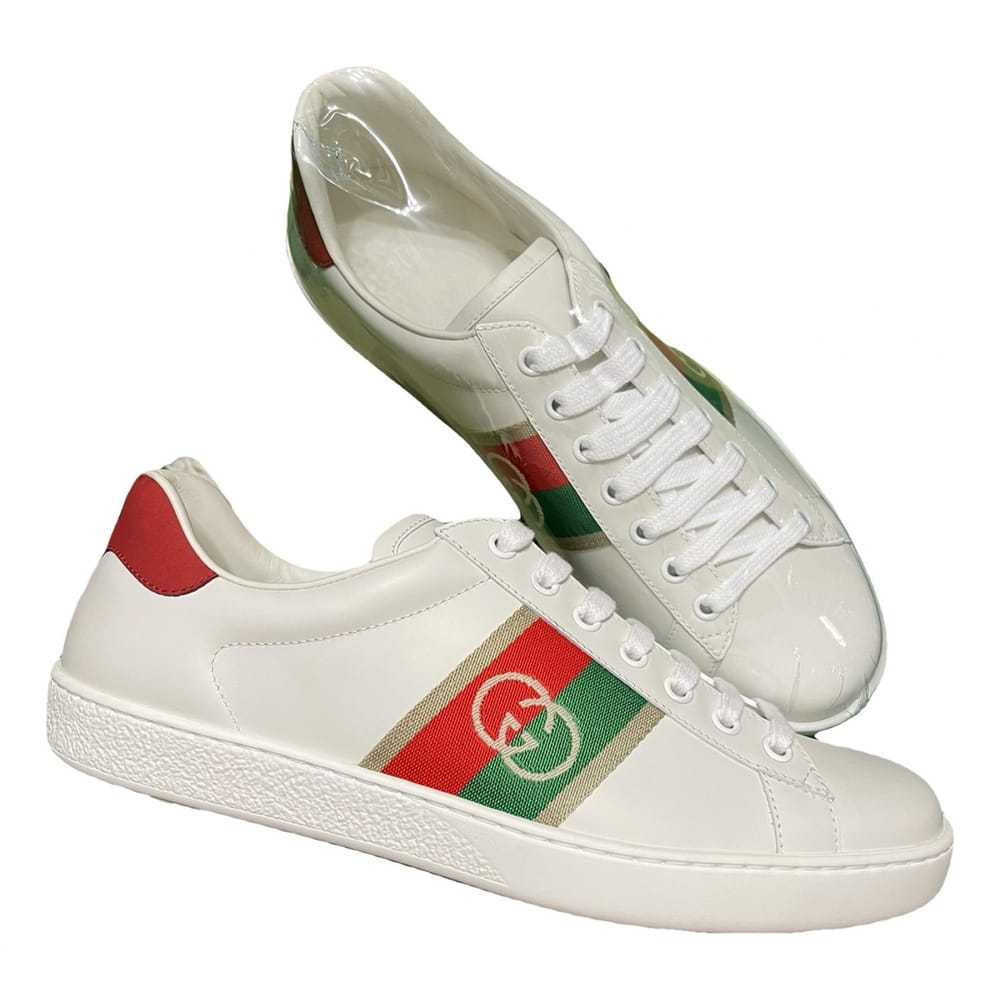 Gucci Ace leather low trainers - image 1