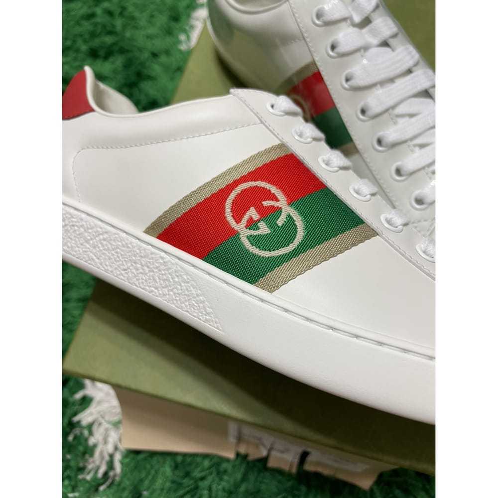 Gucci Ace leather low trainers - image 2