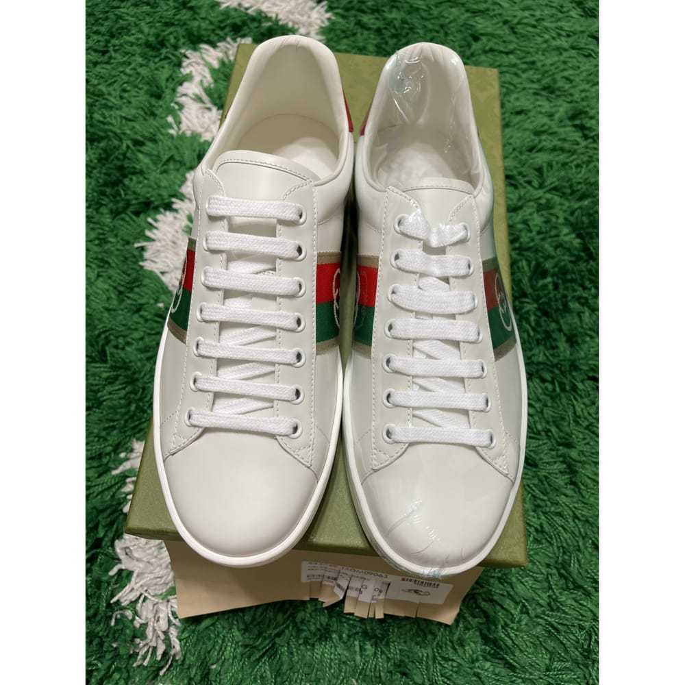 Gucci Ace leather low trainers - image 4