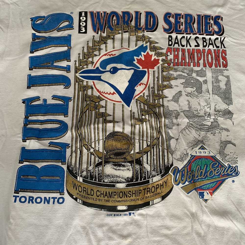 1990x Clothing × MLB × Vintage 1993 Blue Jays T-s… - image 1