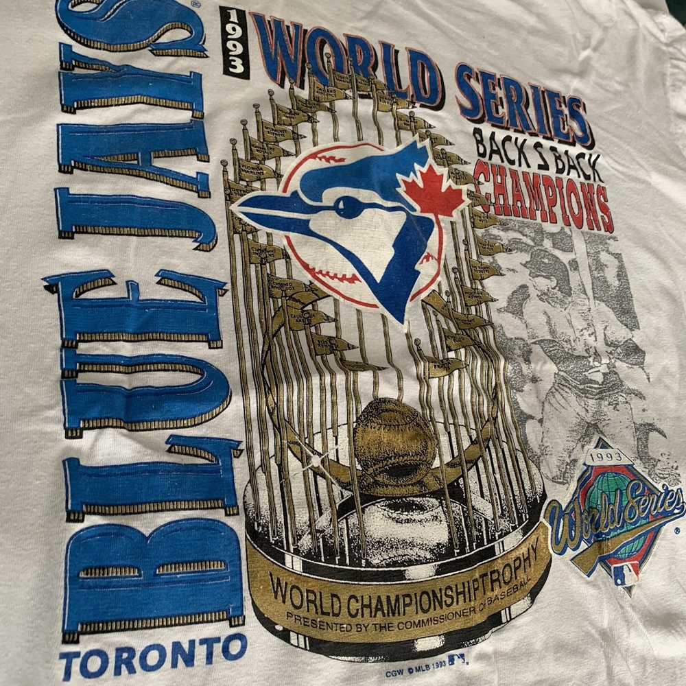 1990x Clothing × MLB × Vintage 1993 Blue Jays T-s… - image 2