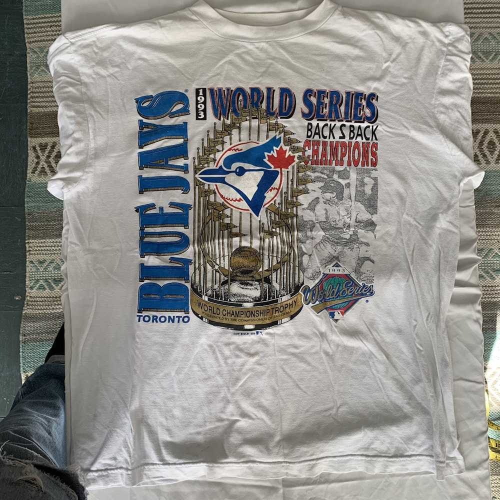 1990x Clothing × MLB × Vintage 1993 Blue Jays T-s… - image 4