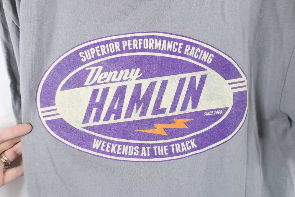 Vintage Vintage NASCAR Distressed Denny Hamlin Ra… - image 4