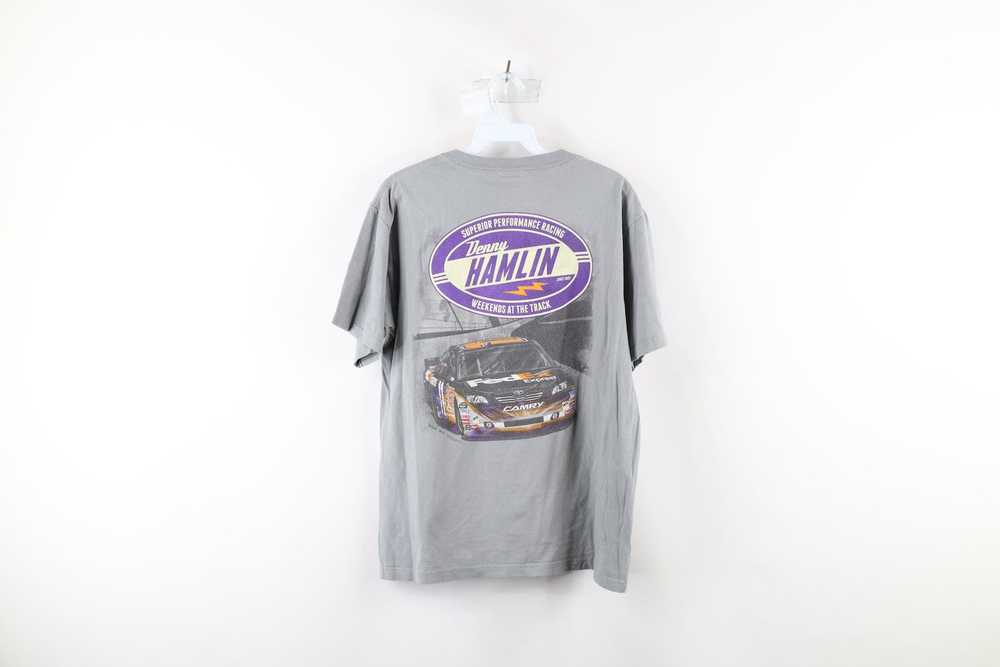 Vintage Vintage NASCAR Distressed Denny Hamlin Ra… - image 7