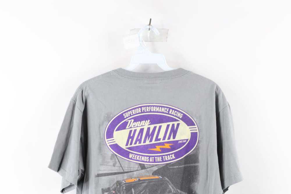 Vintage Vintage NASCAR Distressed Denny Hamlin Ra… - image 8