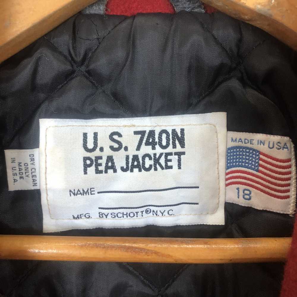 Schott × Usn × Vintage U.S.740N PEA JACKET BY SCH… - image 10