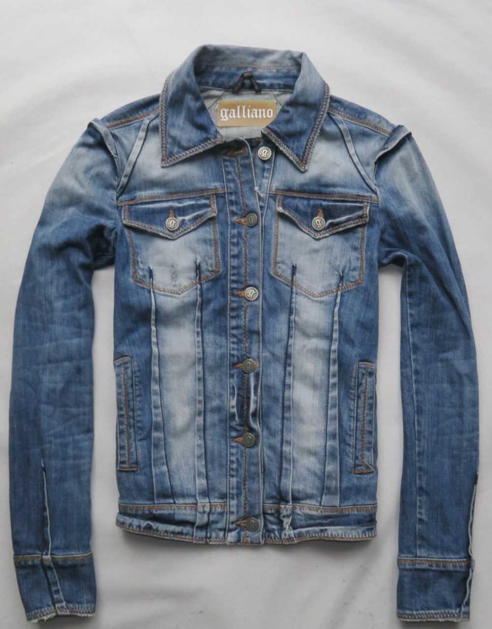 Galliano GALLIANO denim jacket 38 jeans Y2K - image 1