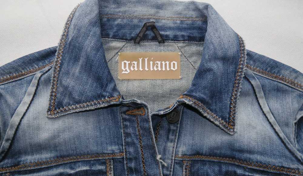 Galliano GALLIANO denim jacket 38 jeans Y2K - image 2