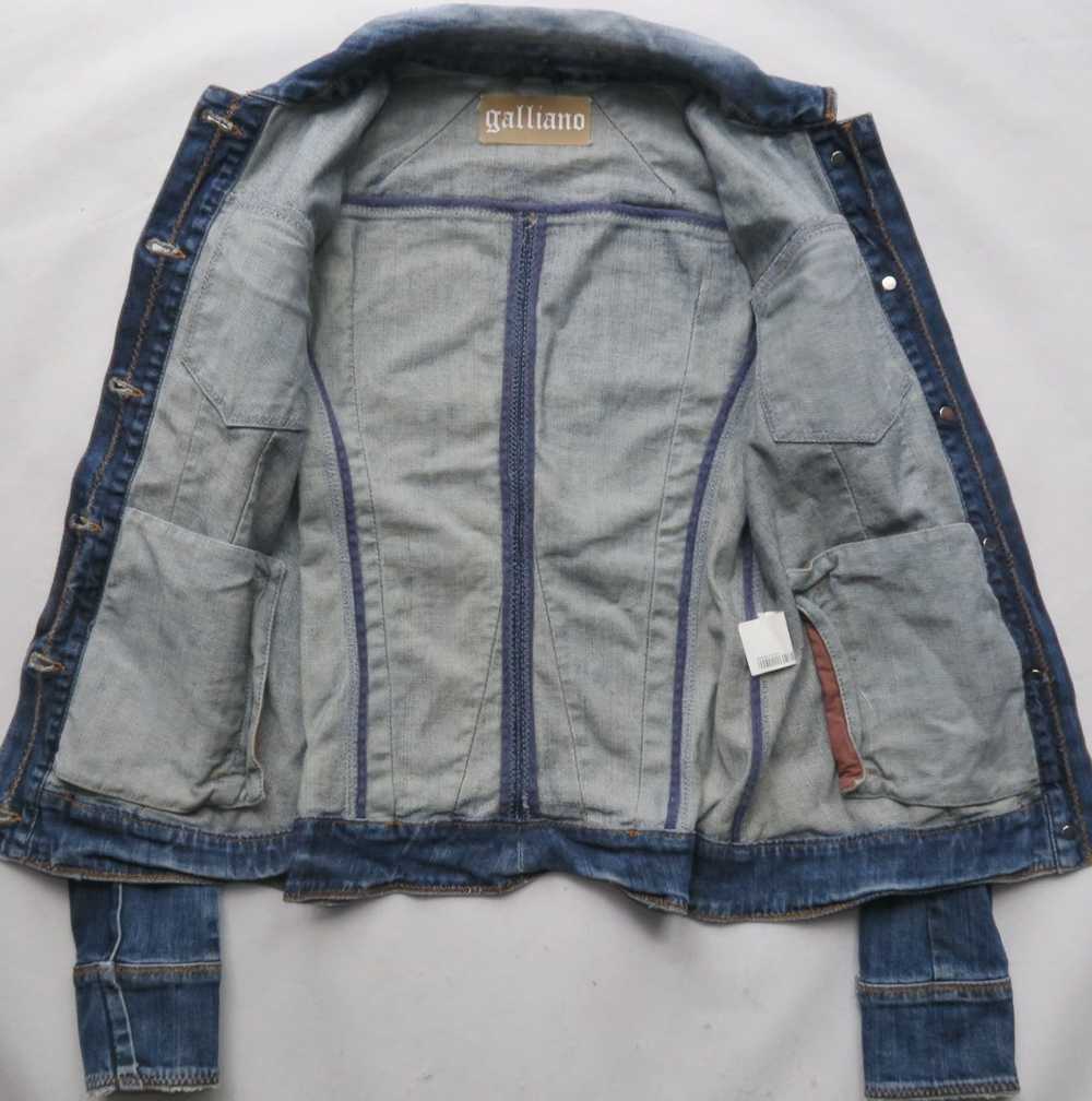 Galliano GALLIANO denim jacket 38 jeans Y2K - image 4