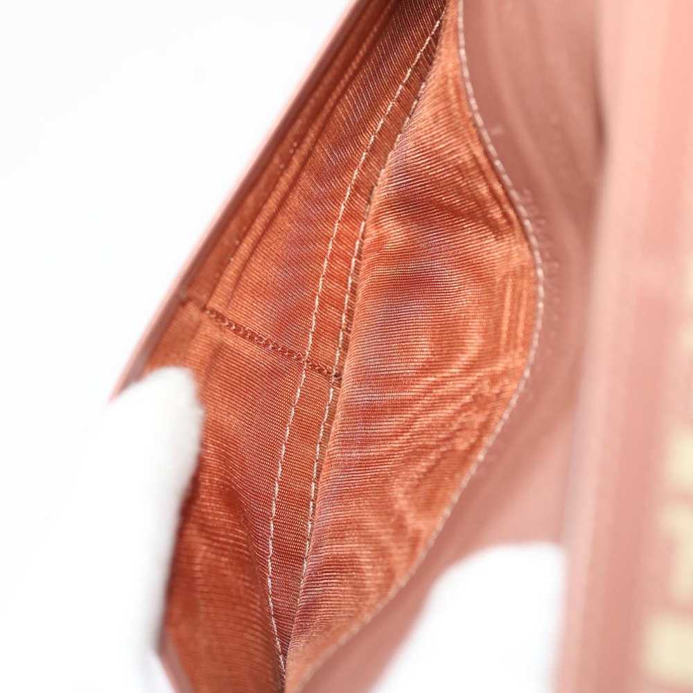 Fendi FENDI Zucchino Canvas Long Wallet Pink Auth… - image 11