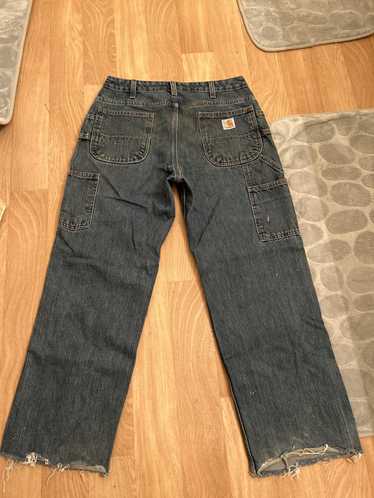 Vintage 90s Carhartt Denim Jeans Size 38 X 36 / Carpenter Painter