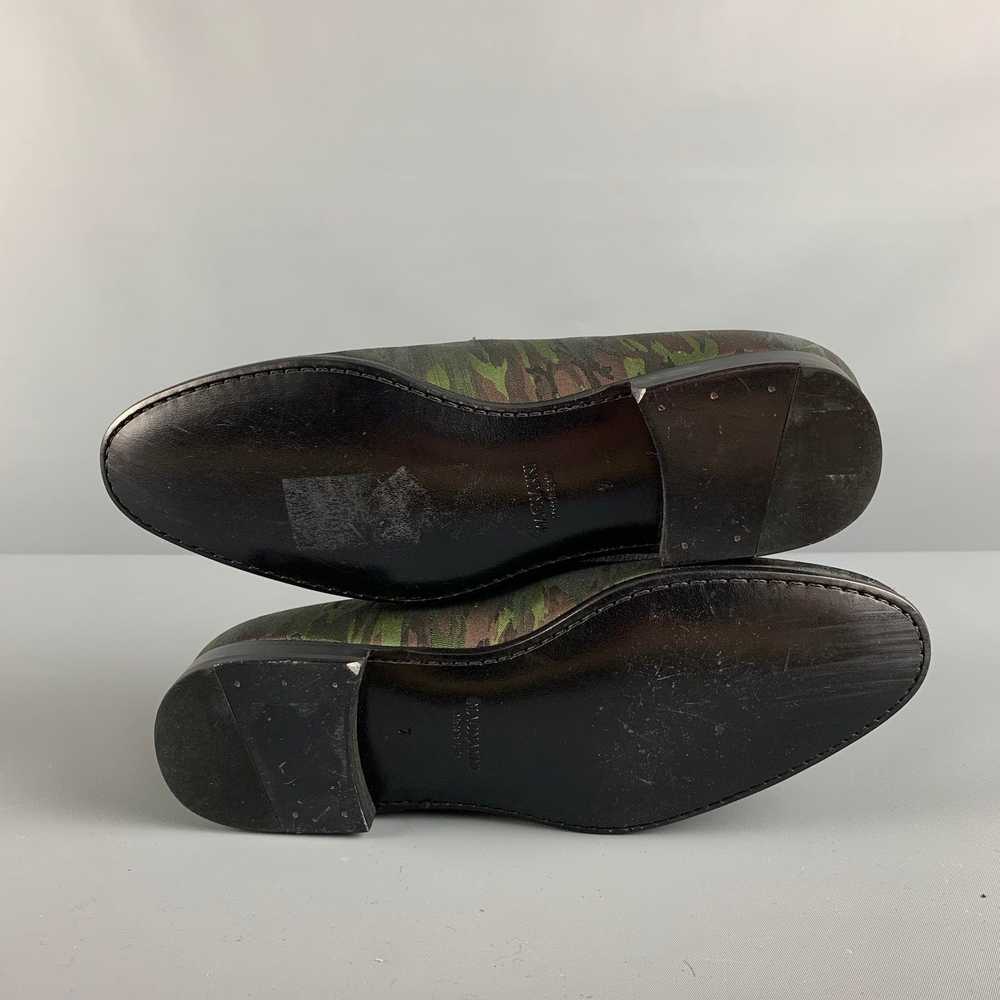 Magnanni Olive Brown Camouflage Silk Slip On Loaf… - image 5