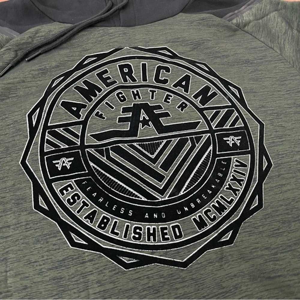 Designer NEW AMERICAN FIGHTER INLAND GREEN HOODIE… - image 2