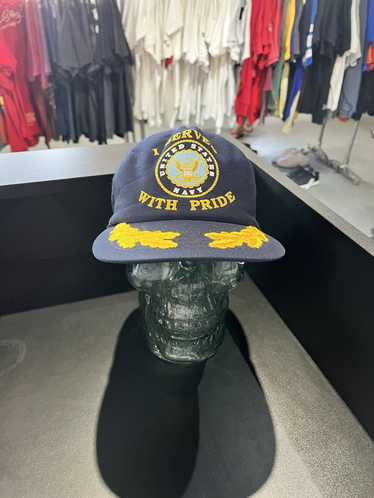 Navy Shellback Crossing the Line - Vintage Blue Hat