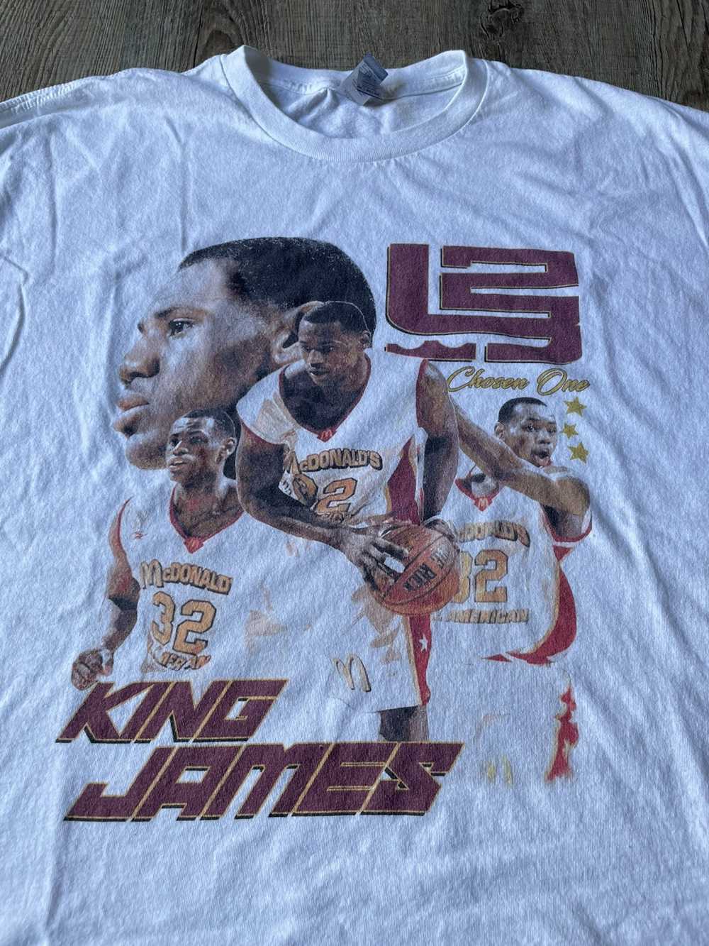 NBA × Rap Tees LEBRON JAMES “King James” Rap Tee - image 2