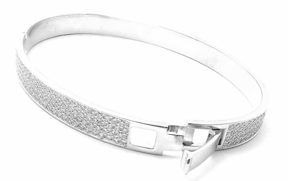 Hermes H D'Ancre 18k White Gold Diamond Small Mod… - image 10