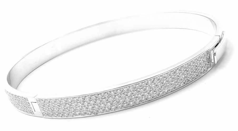 Hermes H D'Ancre 18k White Gold Diamond Small Mod… - image 2