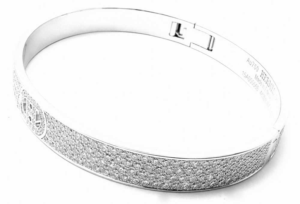 Hermes H D'Ancre 18k White Gold Diamond Small Mod… - image 3