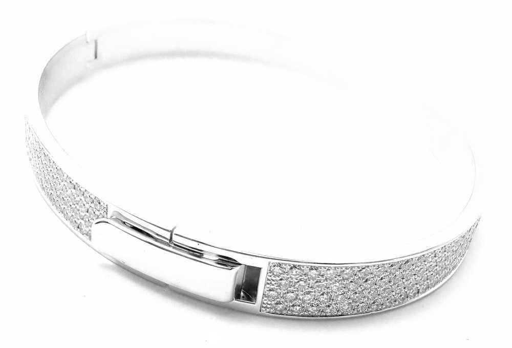 Hermes H D'Ancre 18k White Gold Diamond Small Mod… - image 6