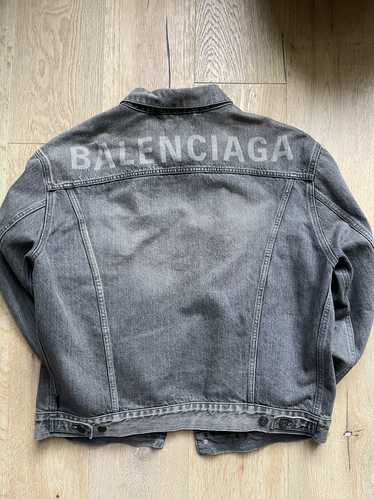 Balenciaga logo denim jacket - Gem